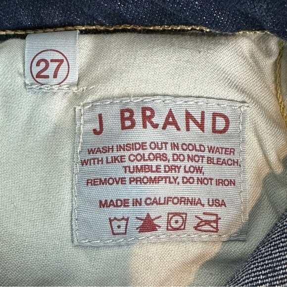 J Brand Straight Leg Dark Wash Jeans 27 - Picture 4 of 9